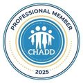 The logo for chadd is a professional member.