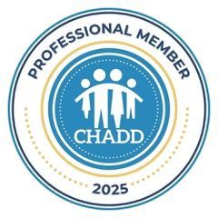 The logo for chadd is a professional member.