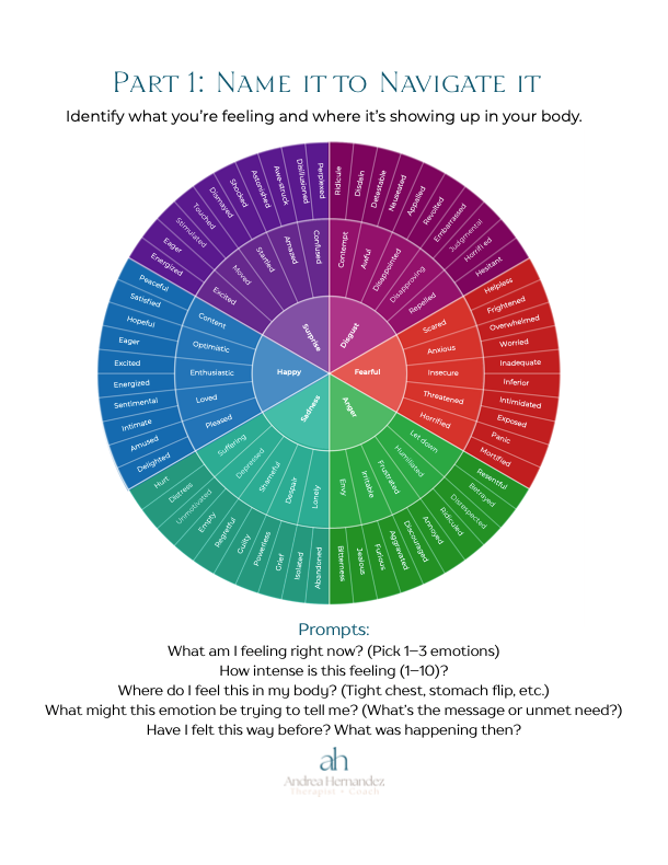 A purple , blue , green , and red circle with the words `` name it to navigate it '' on it.