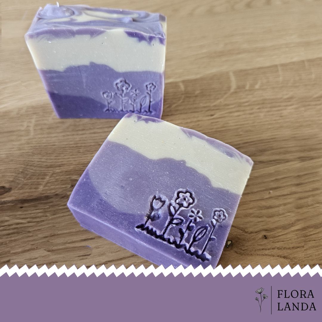 Lavendel met witte klei zeep
