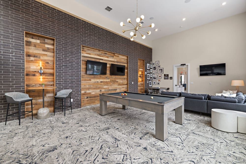 Gamer Area with Pool Table at The Avery