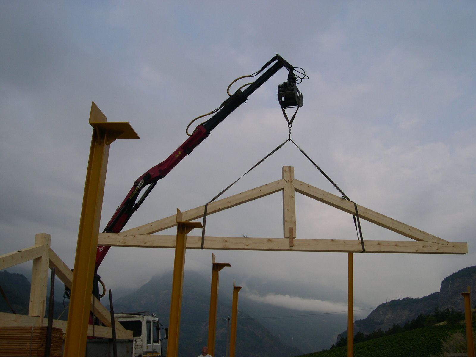 creazione tetto in legno Jacquemod F.lli Aosta Avise