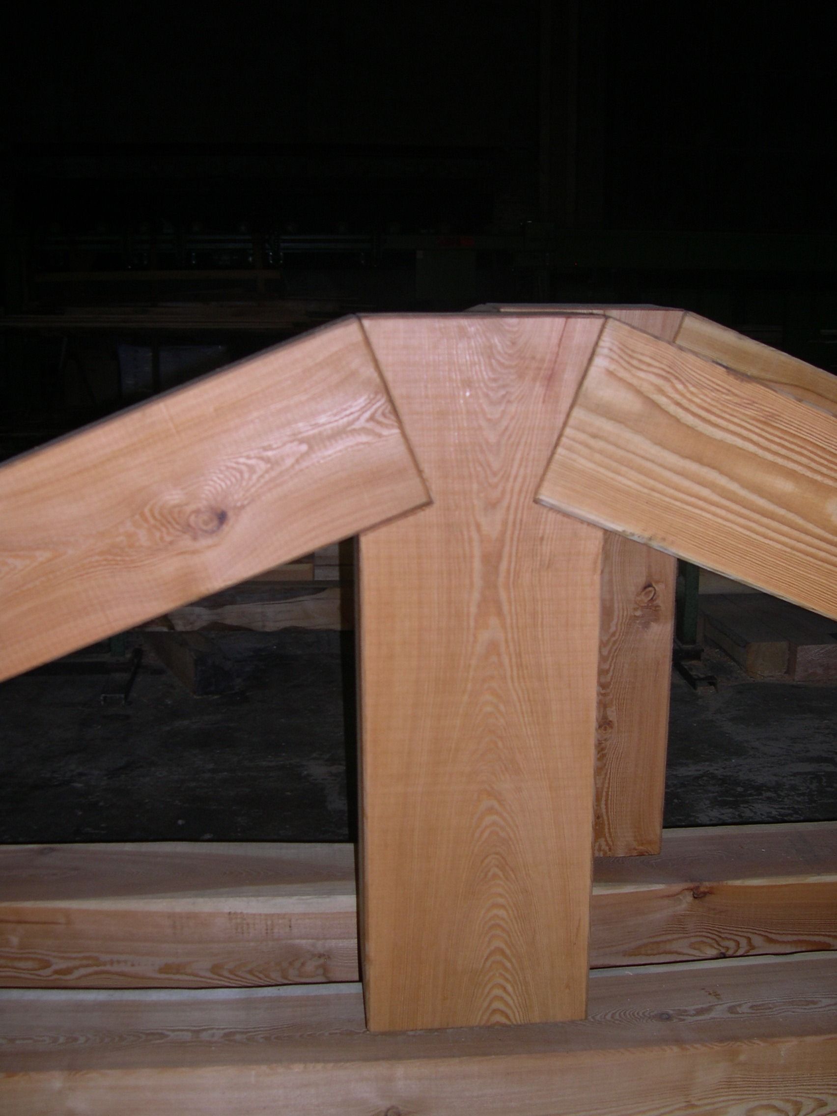 giunto travi in legno tetto in legno Jacquemod F.lli Aosta