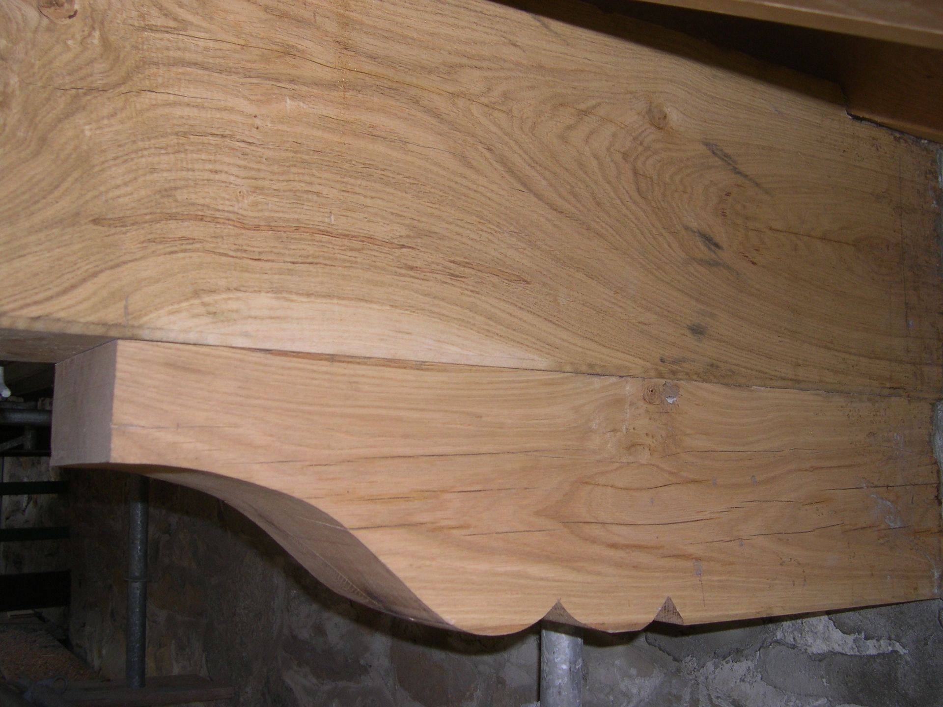 lavorazione travi tetto in legno Jacquemod F.lli Aosta Avise