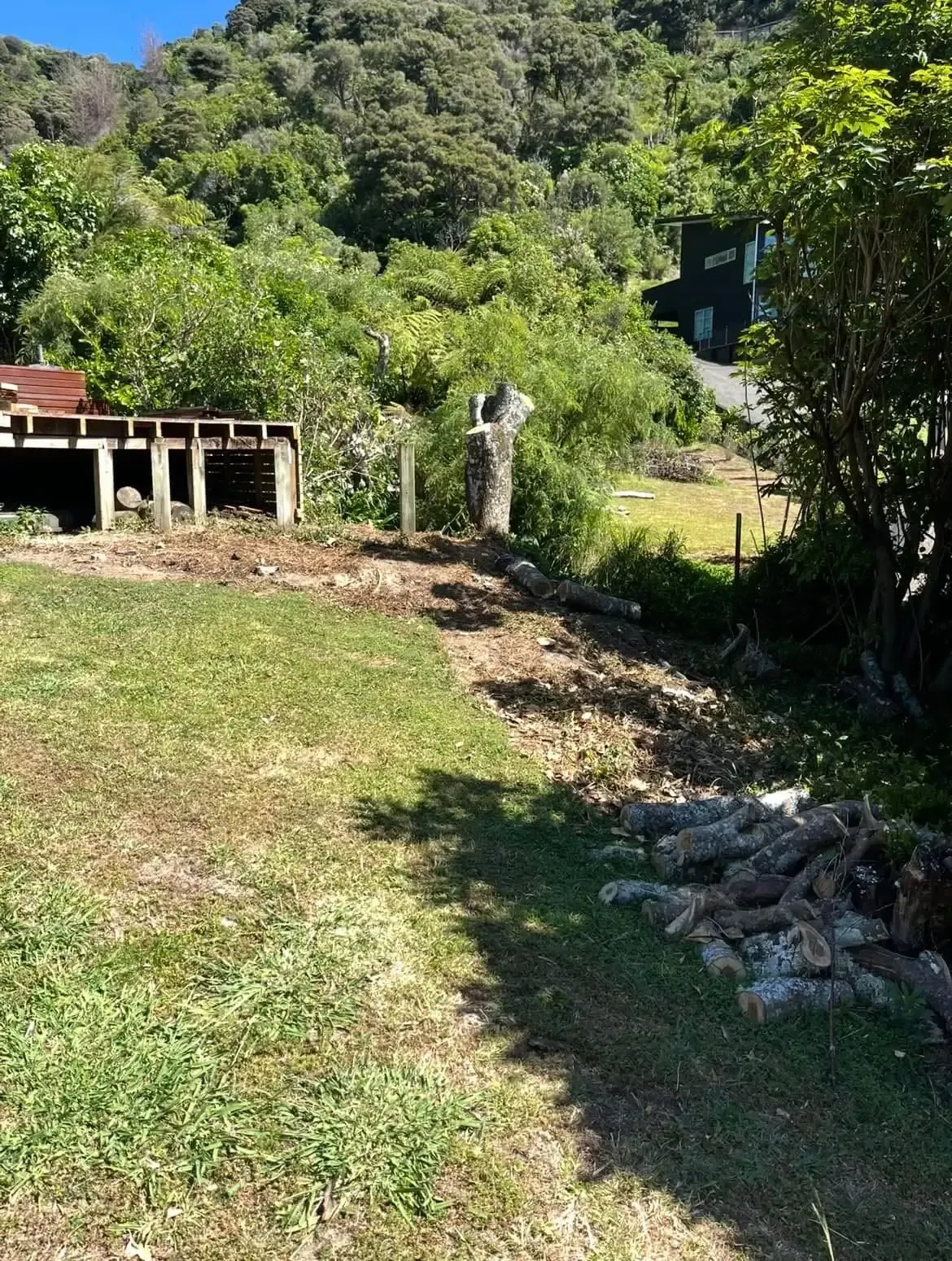 Before Image of work completed on a new culvert in the Marlborough Sounds.