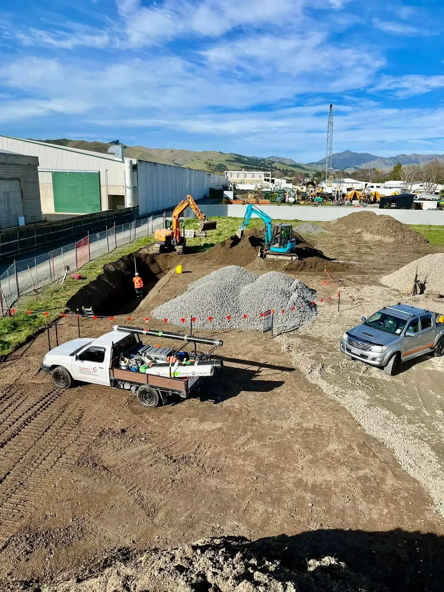 Secondary Wastewater Systems & Disposal Fields by Clarke's Drainage and Developments in Blenheim, Marlborough, New Zealand