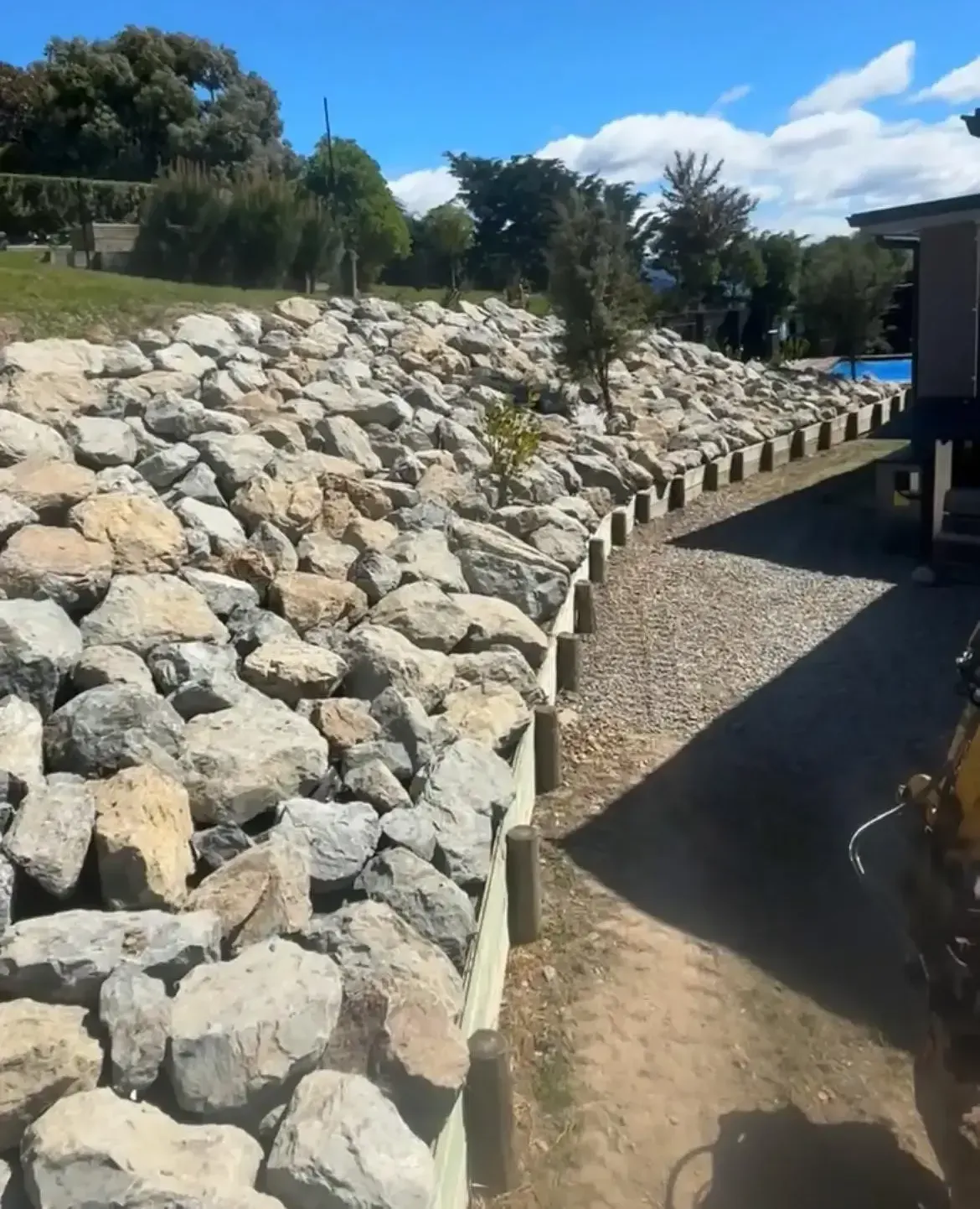 Rock Garden Landscaping by Clarke's Drainage in Blenheim, Marlborough, New Zealand.