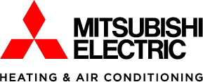 Mitsubishi Electric logo: Red diamond shapes and text