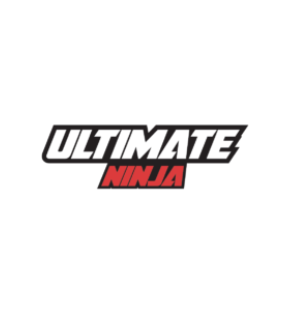 The ultimate ninja logo is on a white background.