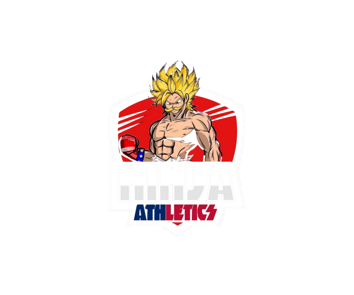 The ultimate ninja logo is on a white background.