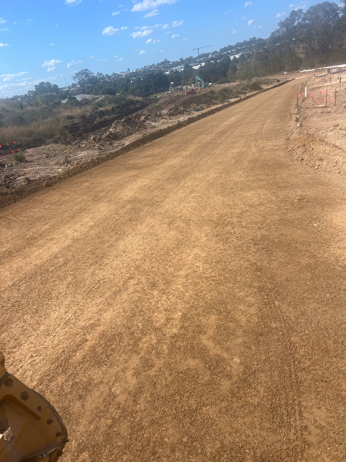 Ditch and slope grading