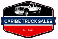 a logo for caribe truck sales with a truck on it