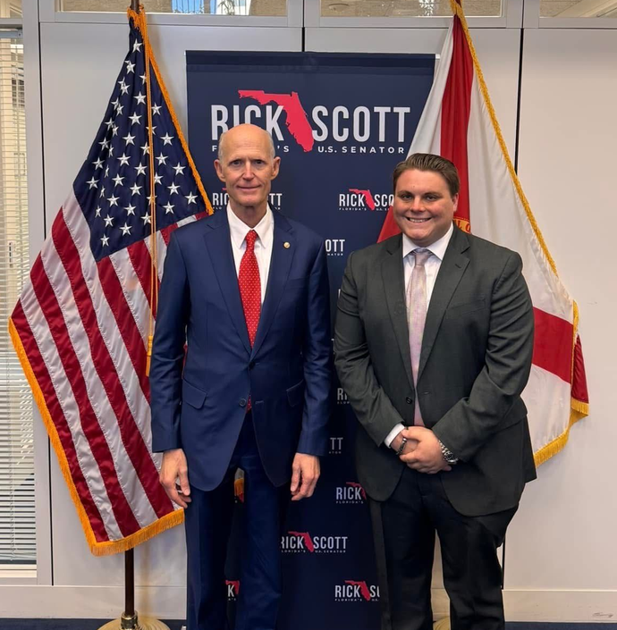 Diezel Depew and Senator Rick Scott