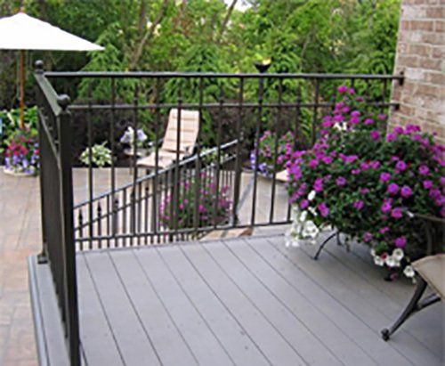 Customized railing for the deck installed in Cleves, OH