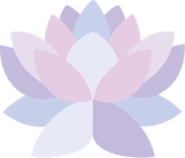 A purple and pink lotus flower on a white background.