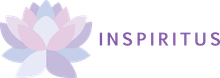 A logo for a company called inspiritus with a lotus flower.