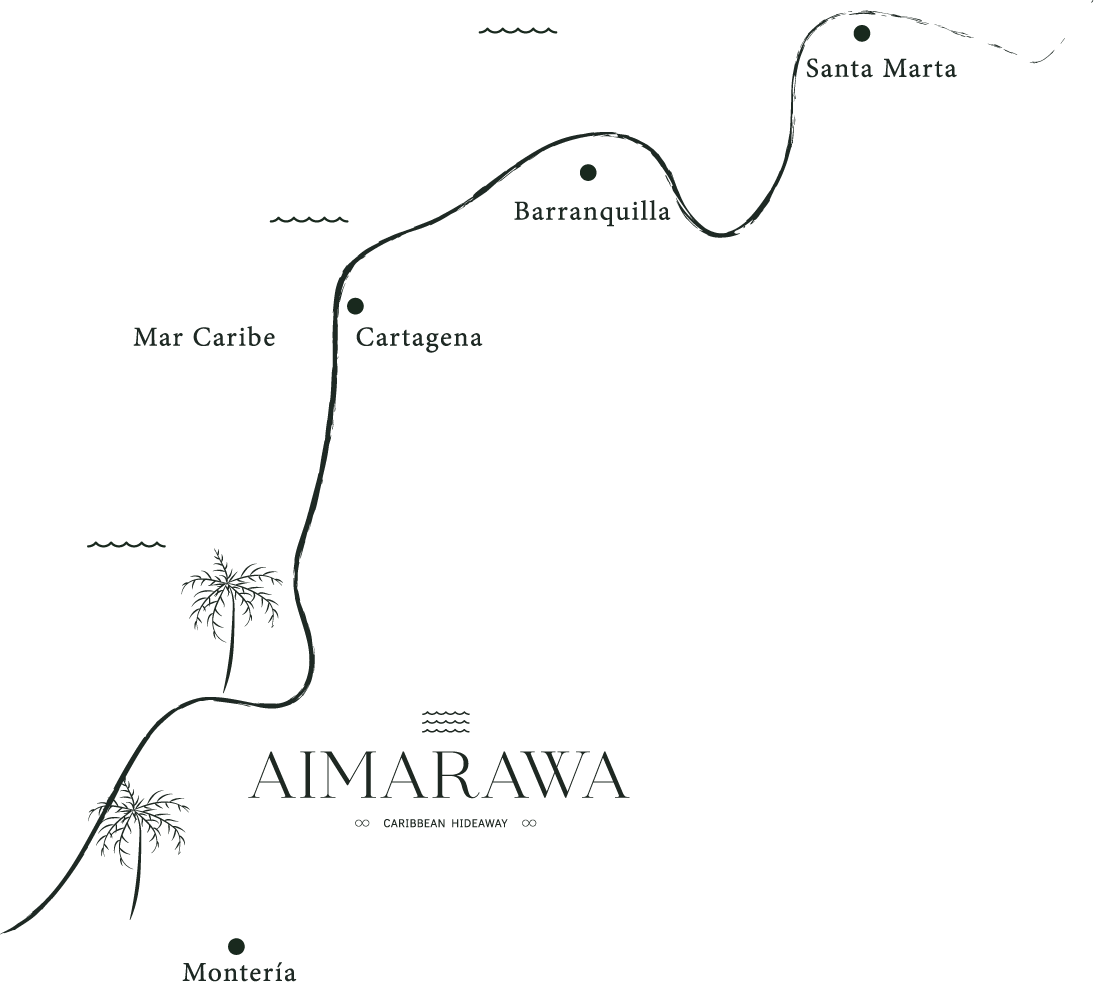 mapa llegada a aimarawa