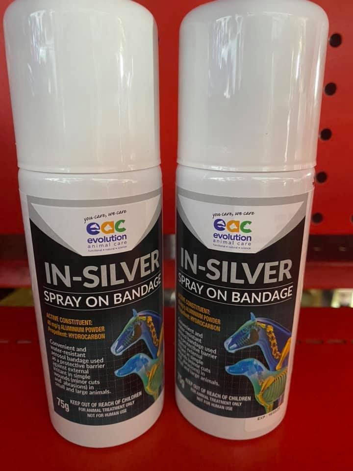 Two White Spray Cans With Horse Graphic — North Coast Stock Feeds in Ballina, NSW