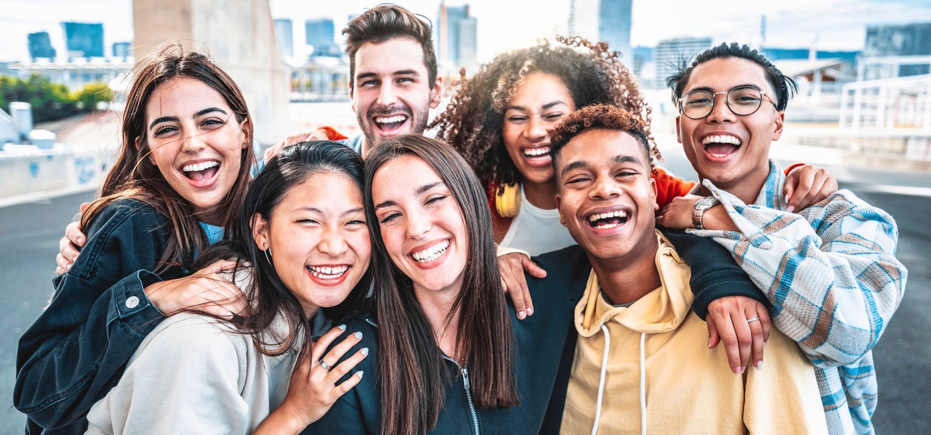 young people smiling together