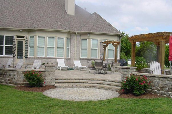 House Backyard With Nice Hardscaped Land — Virginia Beach, VA — Gentle Rain