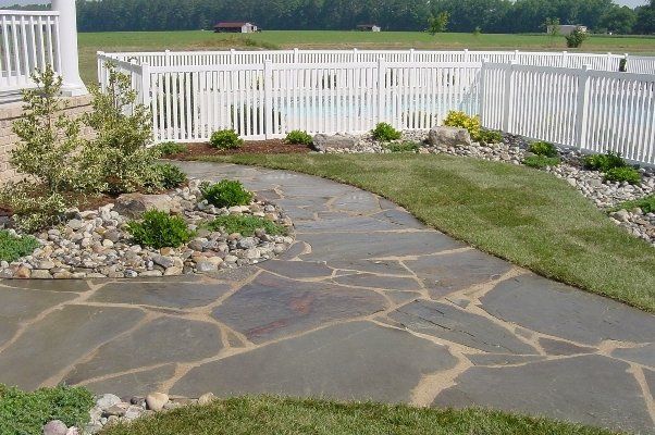 Frontyard With Nice Hardscaped Land — Virginia Beach, VA — Gentle Rain