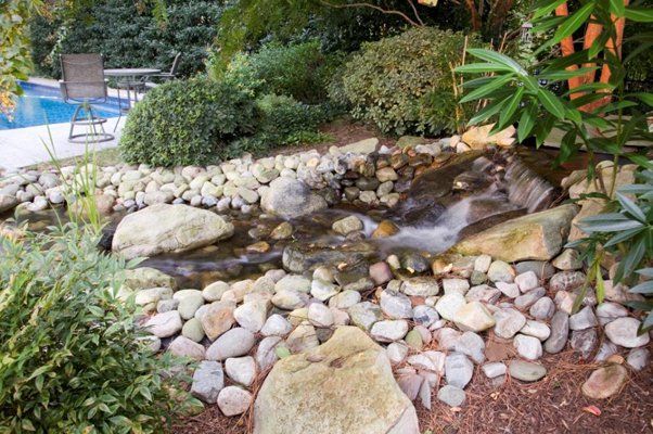 Small And Large Stones With Water Flowing — Virginia Beach, VA — Gentle Rain