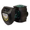 Bomba de agua negra y verde oscuro con pantalla LCD.