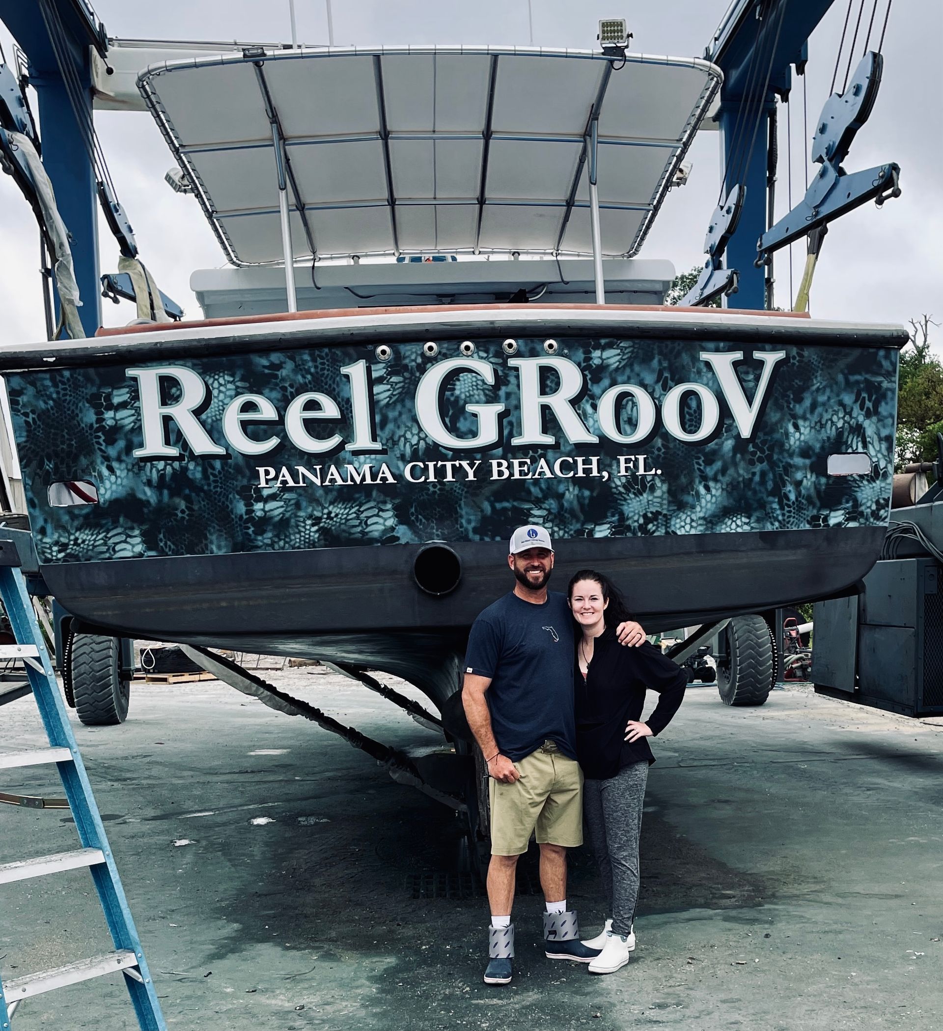 Owners of Reel Groovy offering fishing charters and boat tours in Panama City Beach