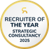 Circular award badge: