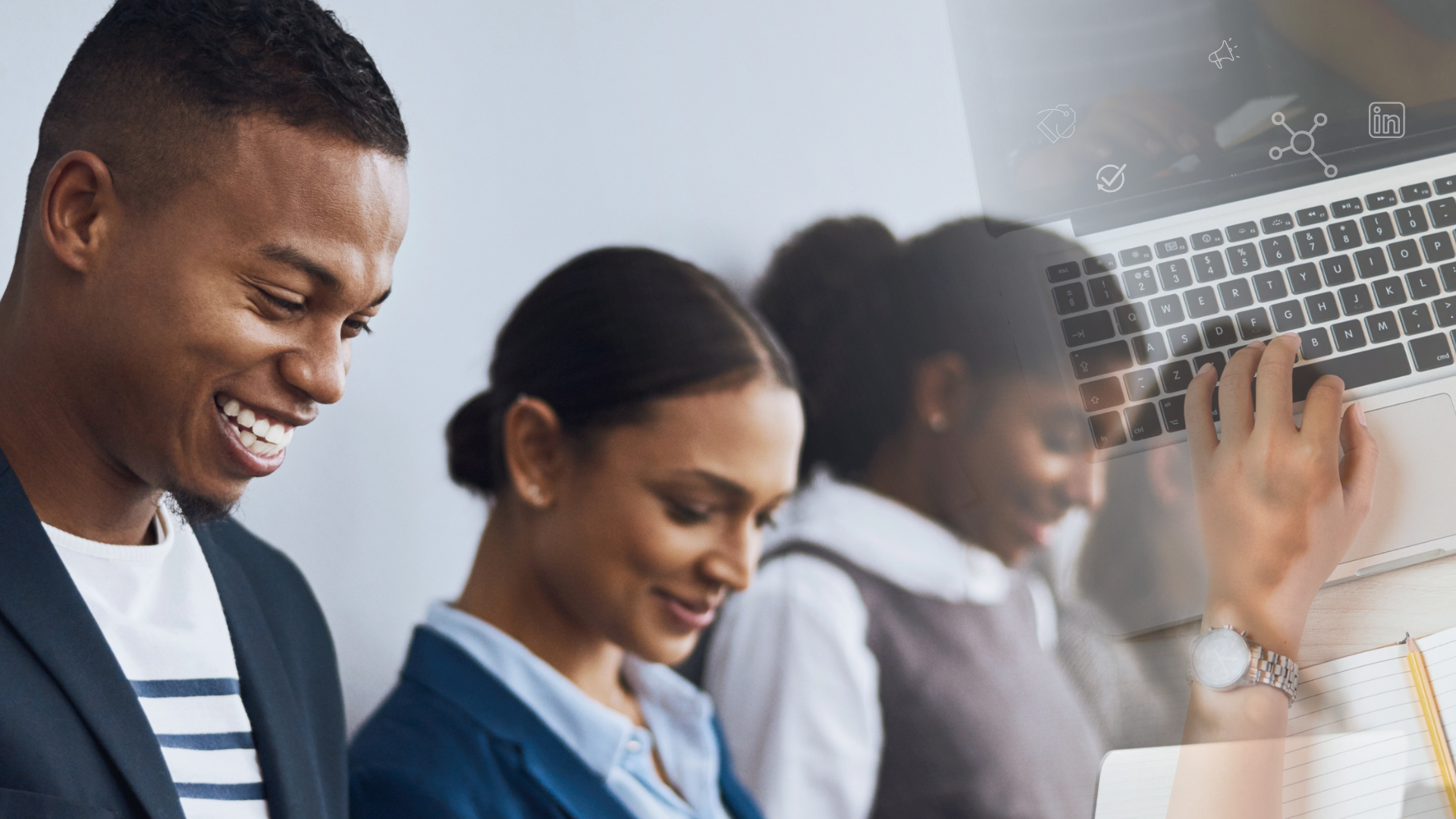 Professionals building personal branding strategies and networking for career growth
