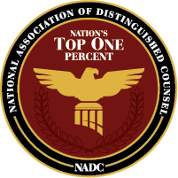 The logo for the national association of distinguished counsel
