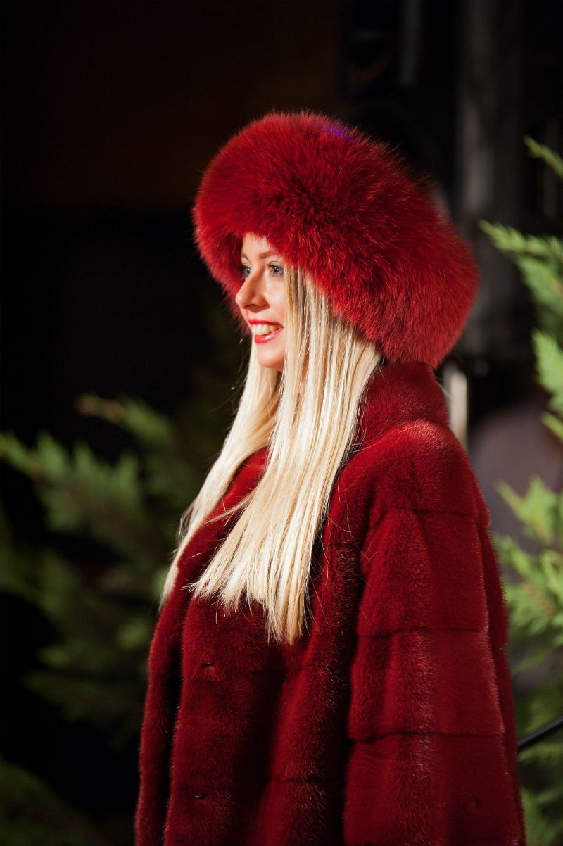 pelliccia di volpe rossa