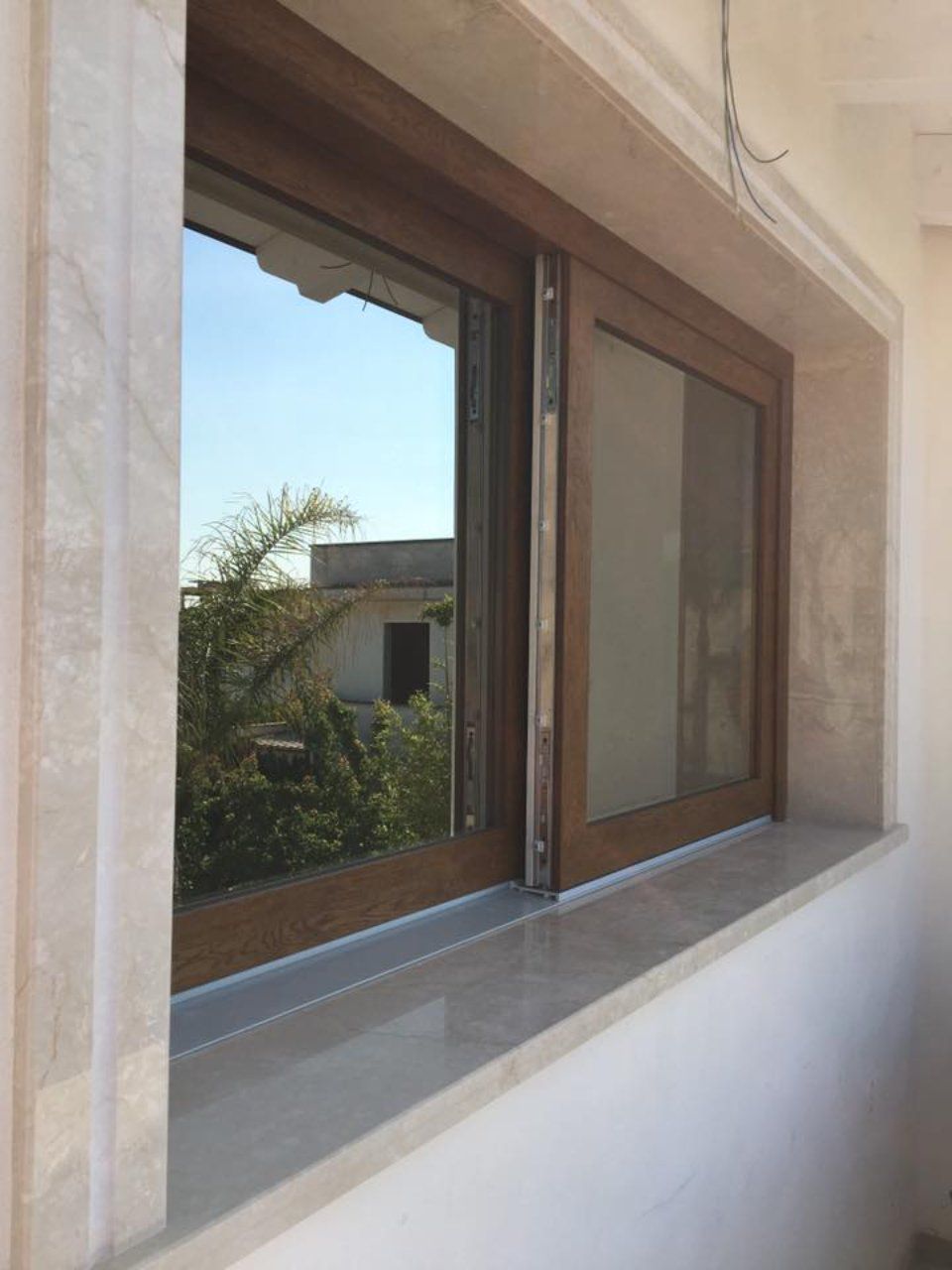 finestra in legno e PVC