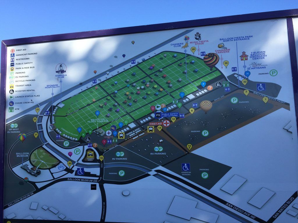 A map of a field with a handicapped sign on it