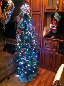 Christmas tree is fully decorated