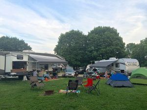 Campsites get cozy when it's full at Circle M