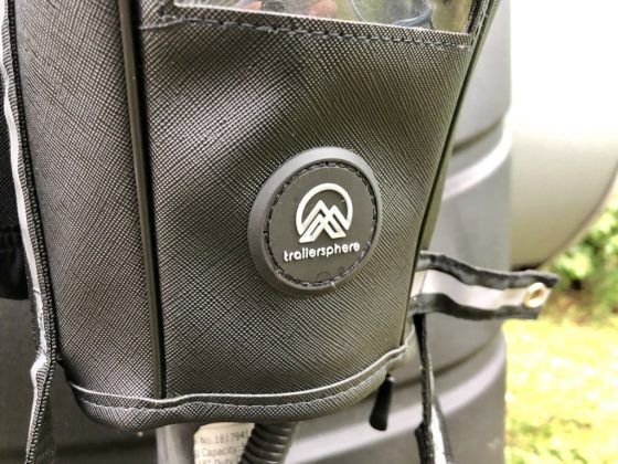 Close Up of TrailerSphere Tongue Jack Cover