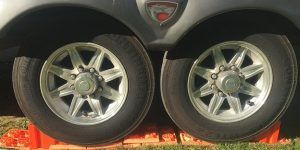 Showing the closeness of my tires