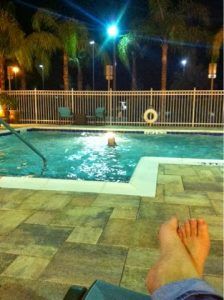 First night was a hotel