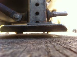 Landing gear raised for pull test