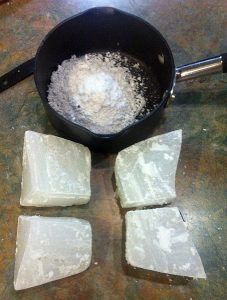 Melting parafin wax