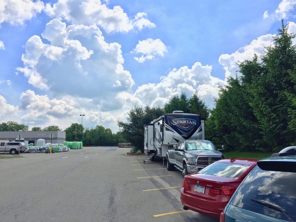 Parked Overnight at Walmart in Somerset PA