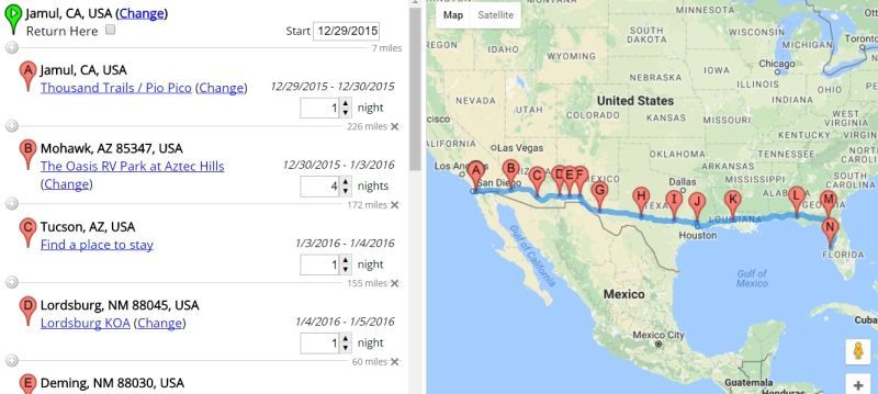 RVParky.com is the root of most of my trip planning