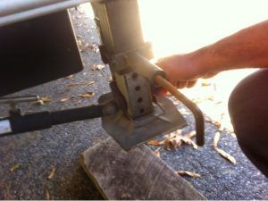 Raise landing gear for travel