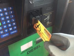 Start the pump with a Pilot/Flying J card