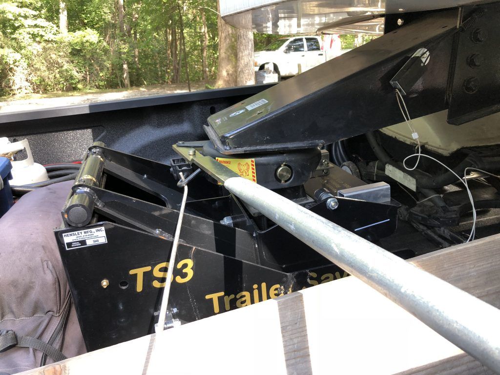 A black trailer with the word trailer on it