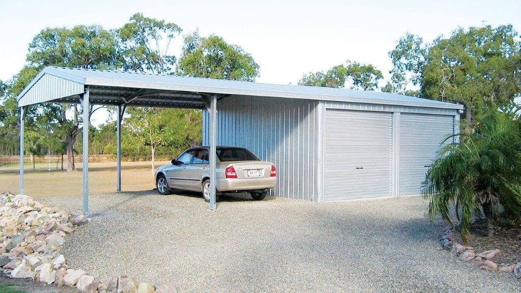 Silver car parked under a metal carport — More Than Garages Pty Ltd–Ranbuild Tamworth in Taminda, NSW