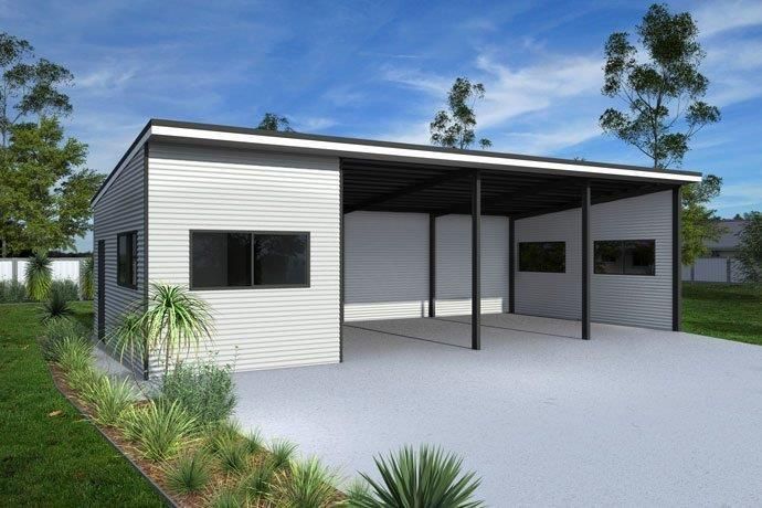 Concept image of a carport with skillions — More Than Garages Pty Ltd–Ranbuild Tamworth in Taminda, NSW