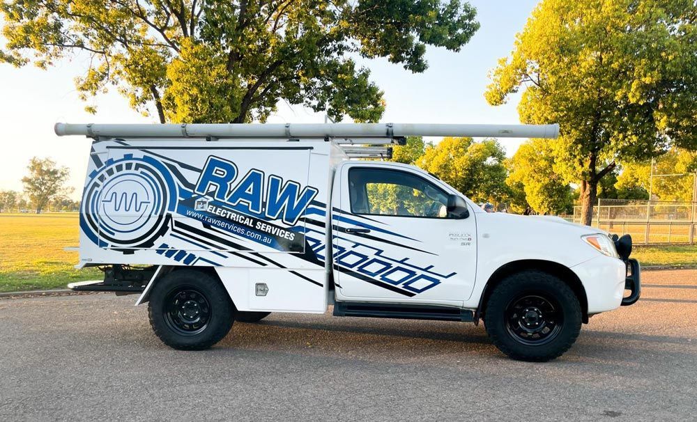 Company Vehicle On The Road — Electric Services in Tamworth, NSW