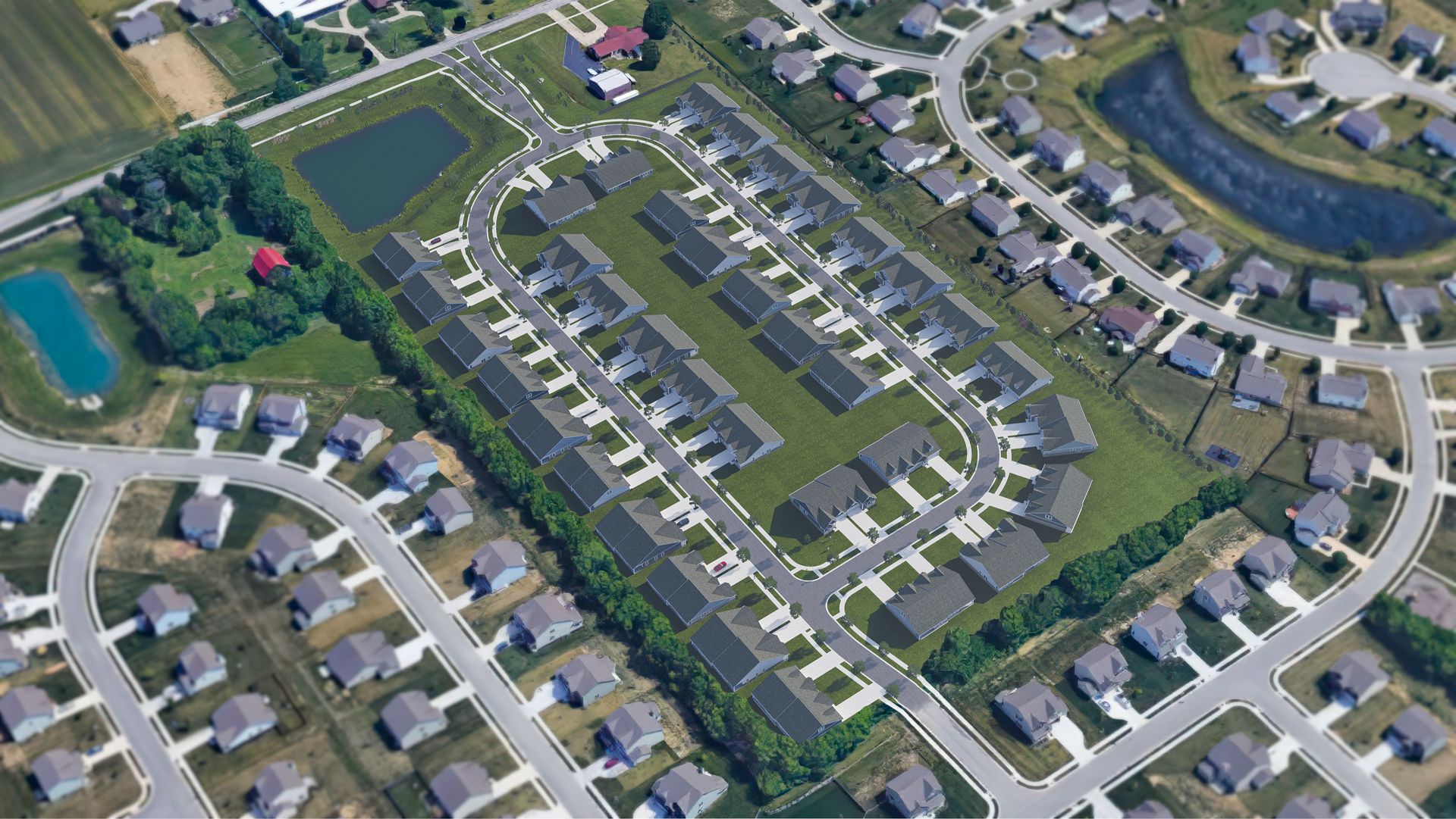 Photo of aerial view of the community, click here to view Gallery